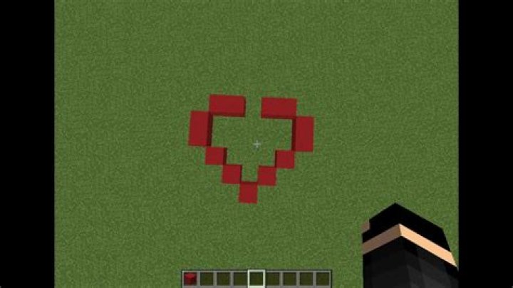 How to make a heart shape in minecraft
