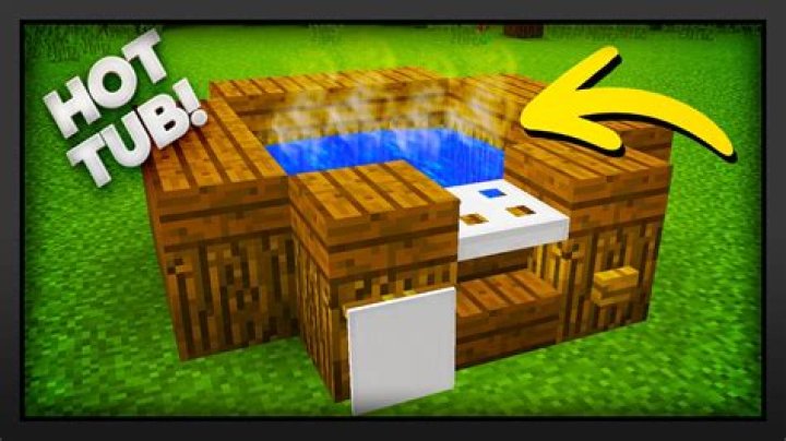 How to make a hot tub on minecraft