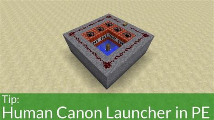 How to make a human cannon in minecraft