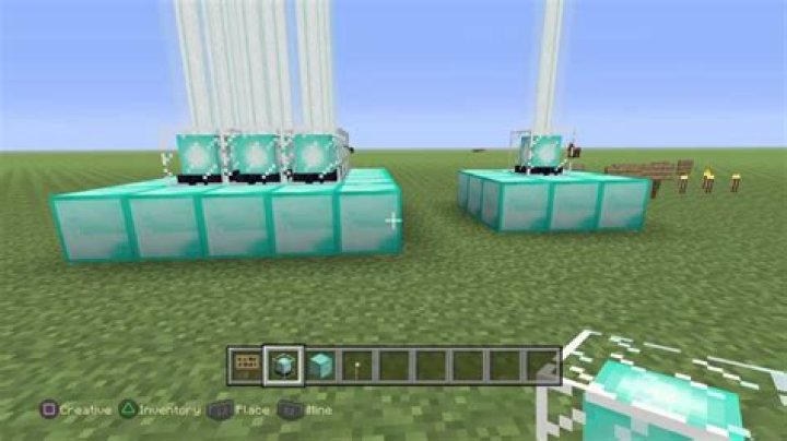 How to make a light beam in minecraft