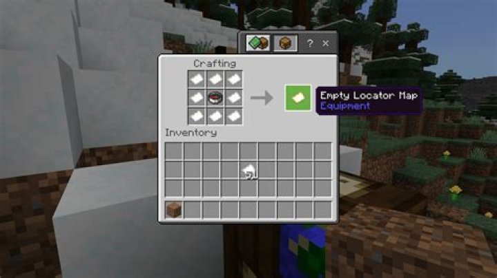 How to make a locator map in minecraft