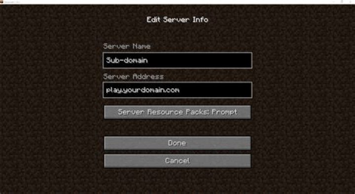 How to make a minecraft server ip address