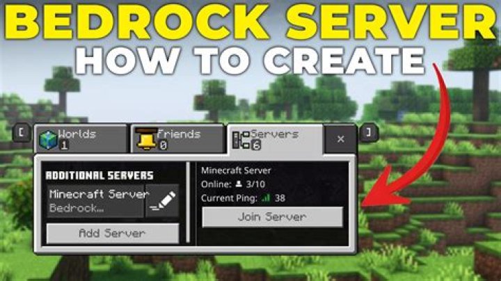 How to make a minecraft server on bedrock