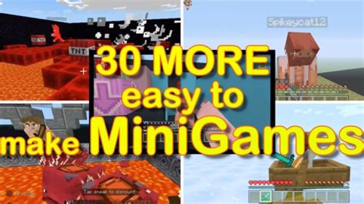 How to make a minigame in minecraft pe