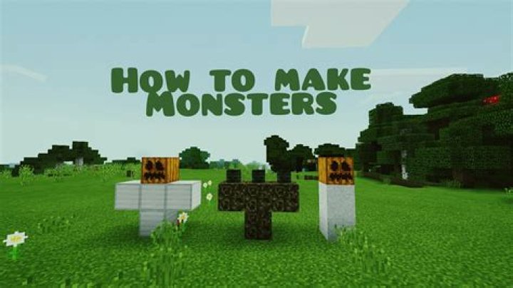 How to make a monster in minecraft pe