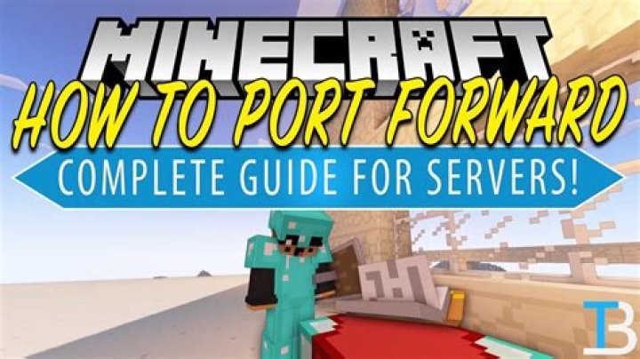 How to make a port forwarded minecraft server