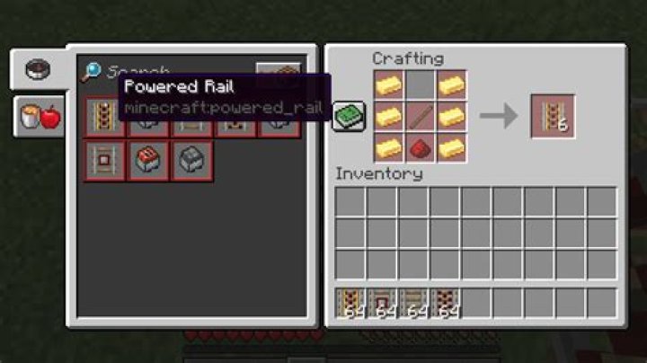How to make a powered rail in minecraft