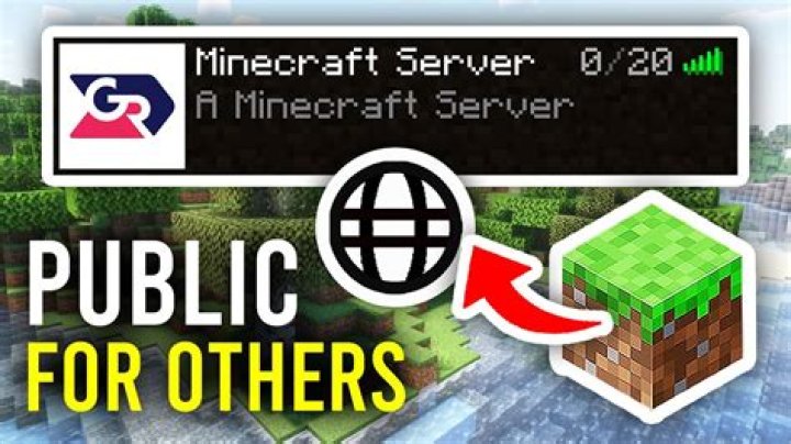 How to make a public server in minecraft