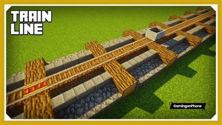 How to make a railroad track in minecraft