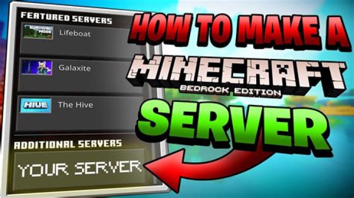 How to make a server on minecraft bedrock