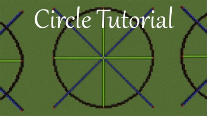 How to make a small circle in minecraft