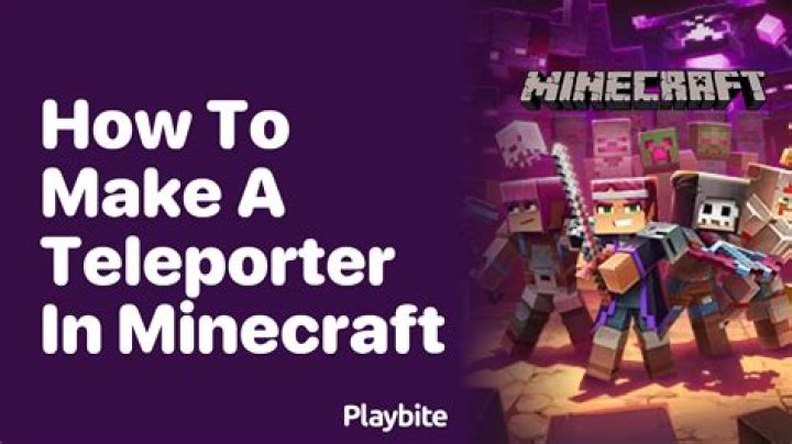 How to make a teleporter in minecraft ps3