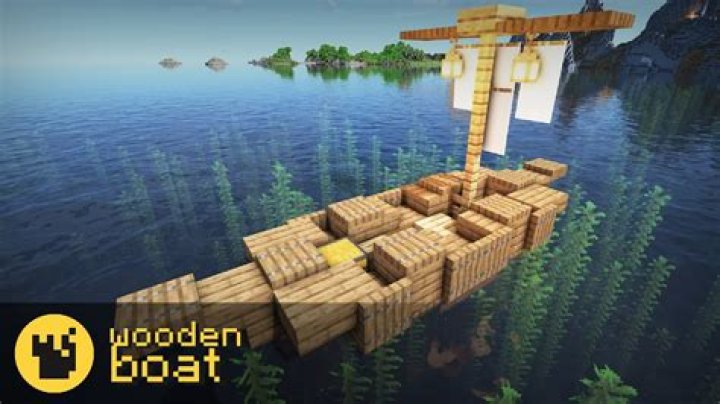 How to make a wooden boat in minecraft