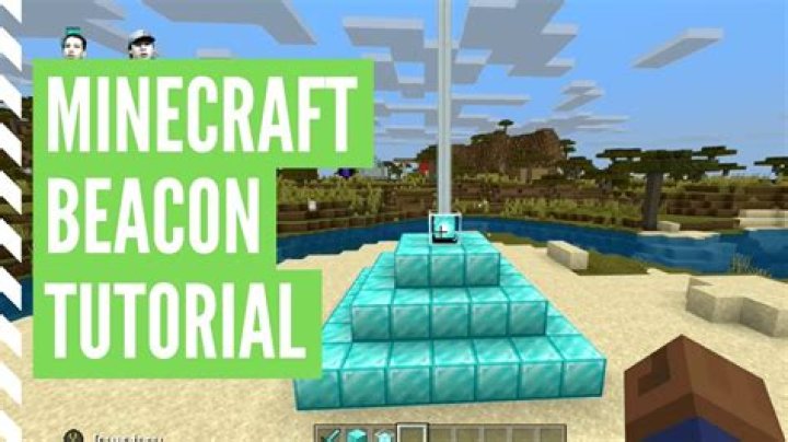 How to make a working beacon in minecraft