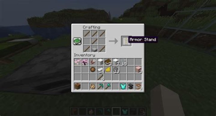 How to make an armor stand in minecraft