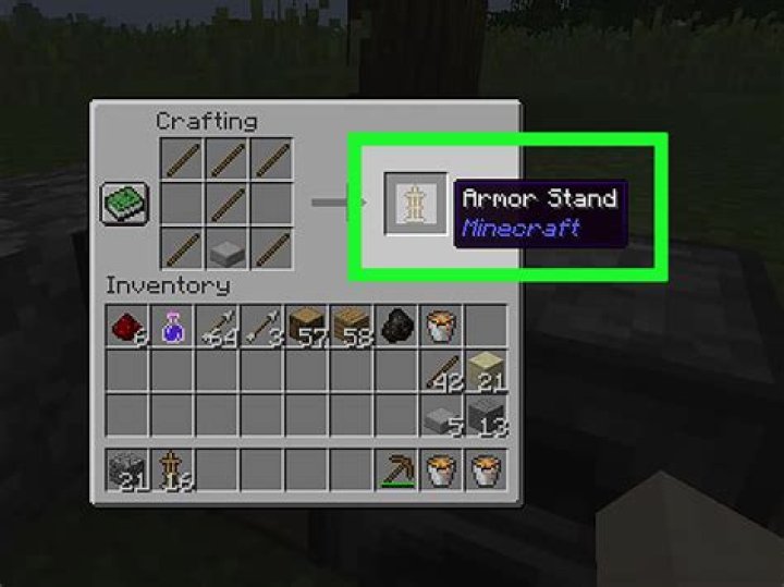 How to make an armor stand on minecraft