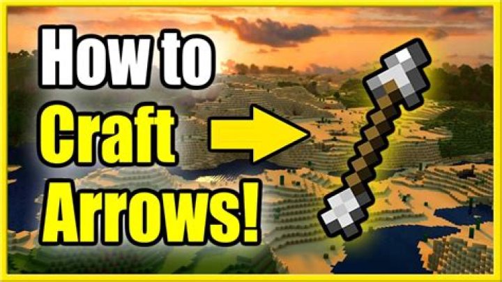 How to make an arrow in minecraft pe