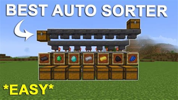 How to make an auto sorter in minecraft