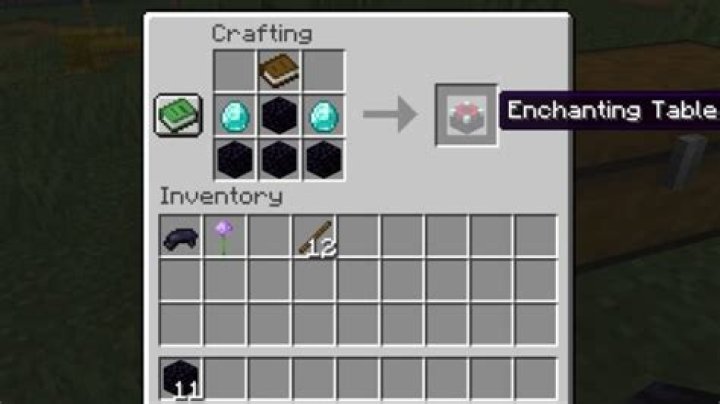 How to make an enchanting table in minecraft