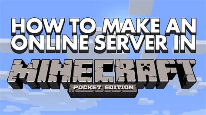 How to make an online server in minecraft