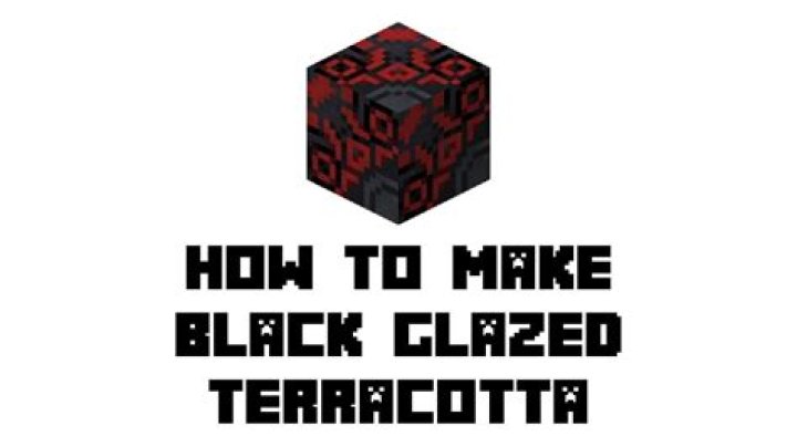 How to make black glazed terracotta in minecraft