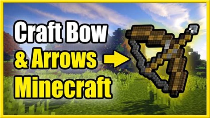 How to make bow and arrows in minecraft
