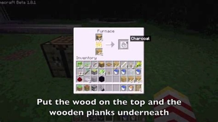 How to make coal in minecraft with wood