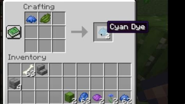 How to make cyan stained clay in minecraft