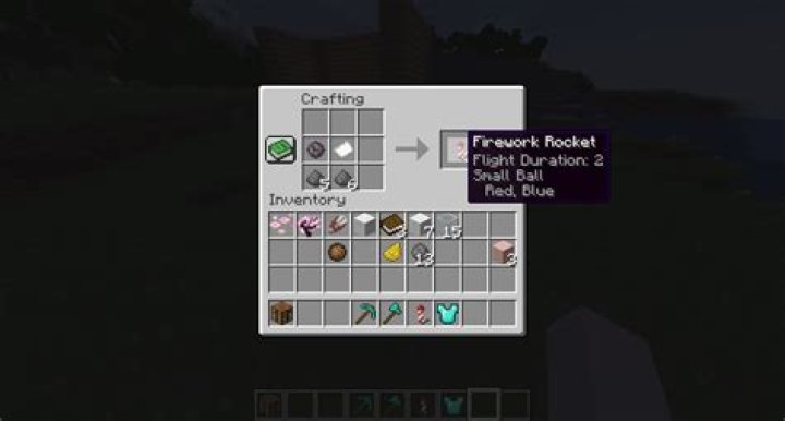 How to make fireworks in minecraft pocket edition