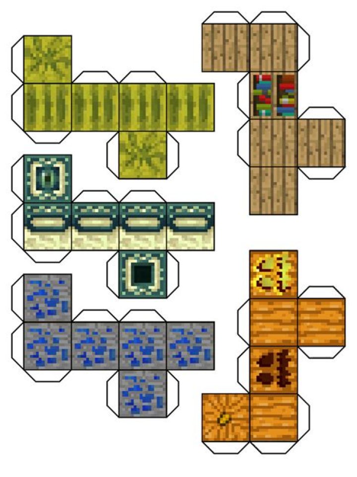 How to make minecraft blocks out of paper