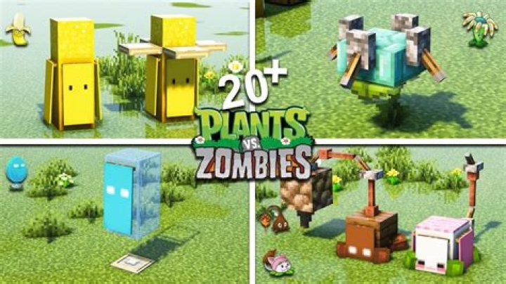 How to make plants vs zombies in minecraft