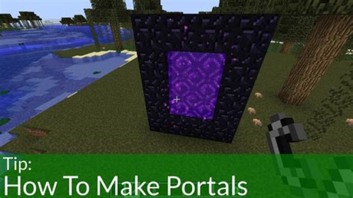 How to make portals in minecraft pe creative