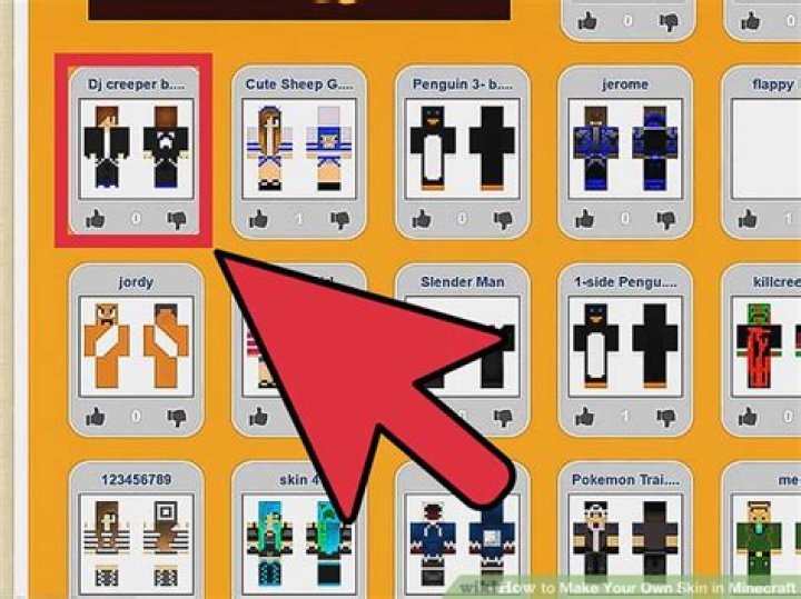How to make your own skin in minecraft