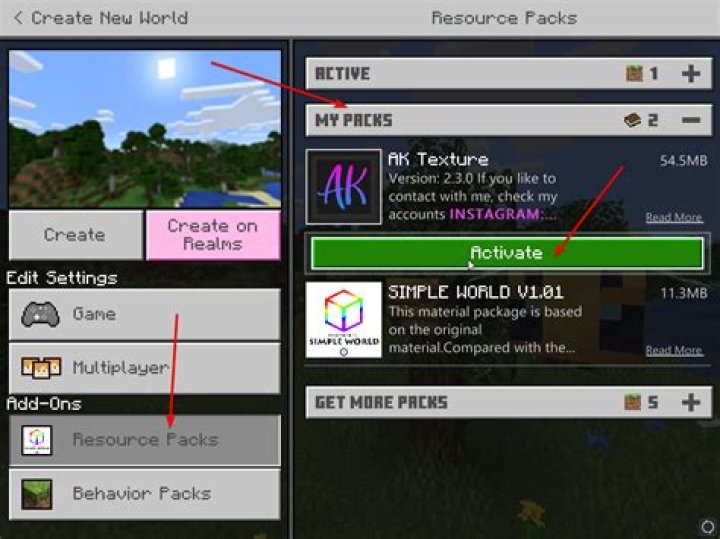 How to put a resource pack in minecraft