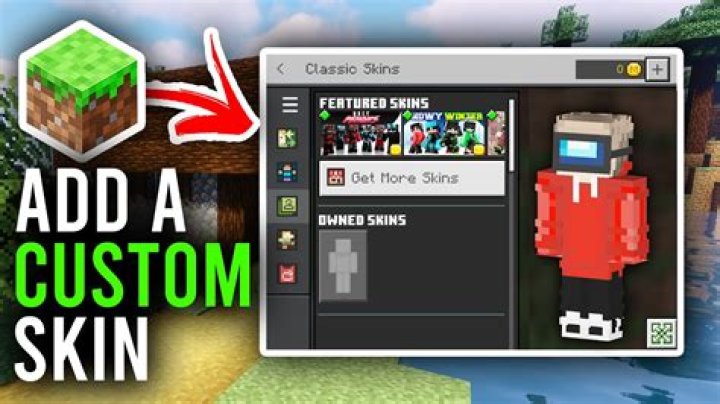 How to put a skin on minecraft pe