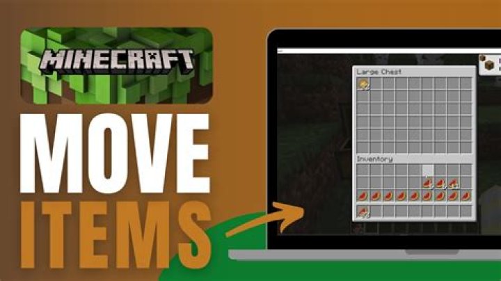 How to quickly move items in minecraft pe