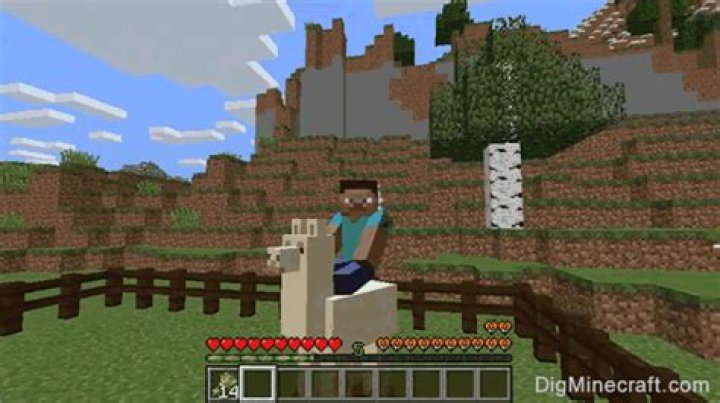 How to ride a llama in minecraft pe