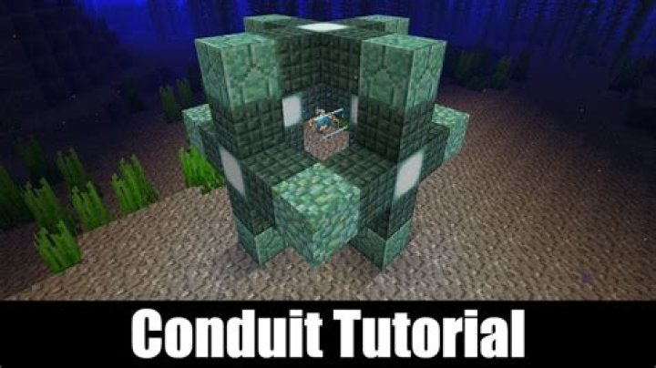 How to set up a conduit in minecraft