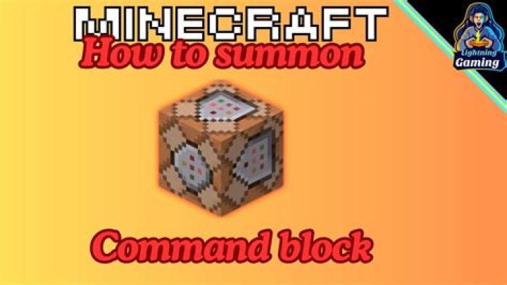 How to summon a command block in minecraft