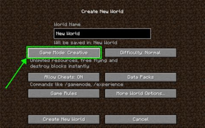 How to switch to creative mode in minecraft