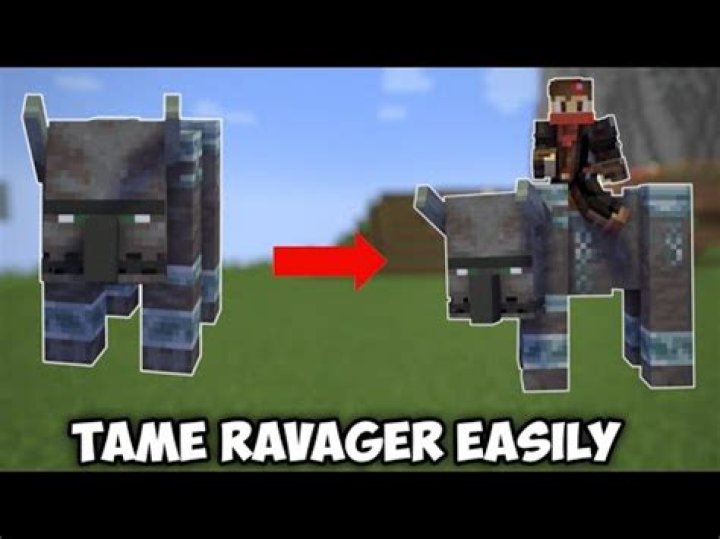How to tame a ravager in minecraft pc
