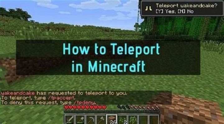 How to teleport someone to me in minecraft