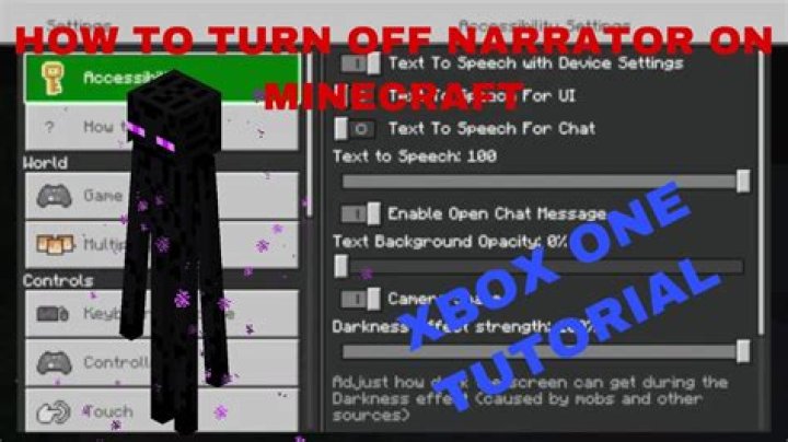 How to turn off narrator minecraft xbox one