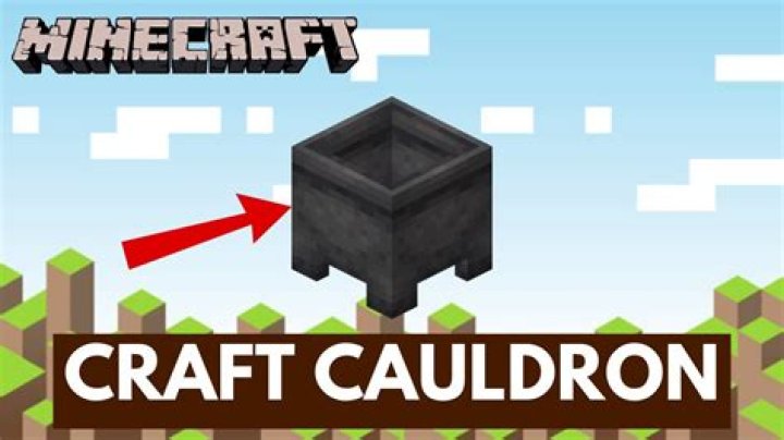 How to use a caldron in minecraft pe