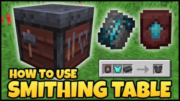 How to use a smithing table in minecraft