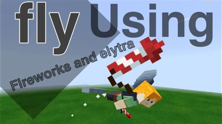 How to use fireworks in minecraft with elytra