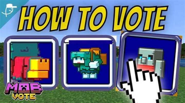 How to vote in the minecraft mob vote
