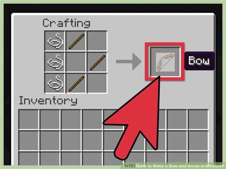 Minecraft how to make a bow and arrow