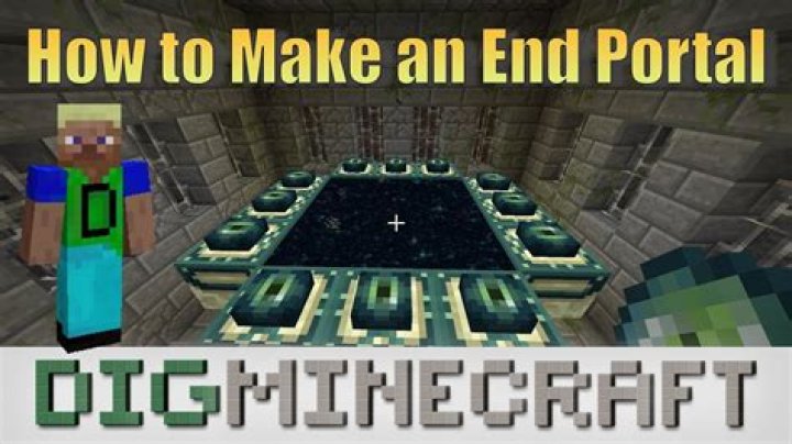 Minecraft pe how to make a end portal