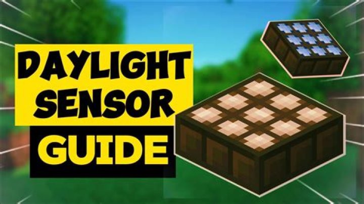 What do daylight sensors do in minecraft pe
